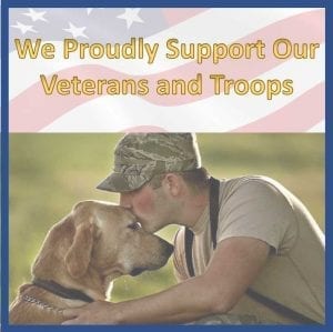 Veteran Dog Service Army Navy Air Force Marines