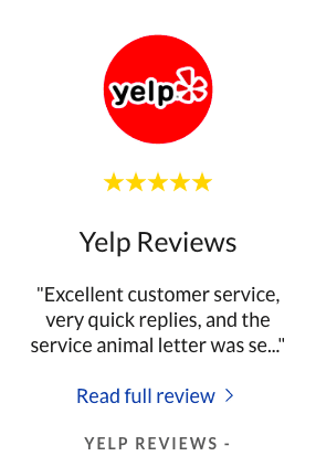 YELP Reviews for ESApet.org or TheraPetic